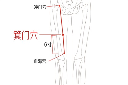 箕门准确位置图和作用及功效