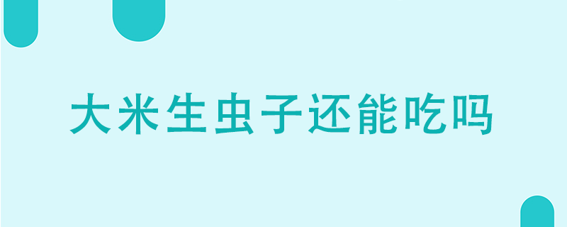 大米生蟲(chóng)子還能吃嗎}