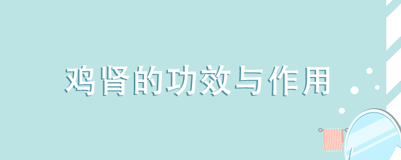 鸡肾的功效与作用是什么