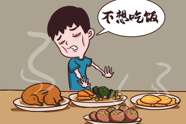 厌食症卡通图片